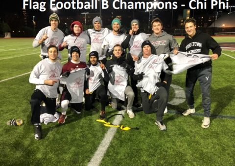 Chi Phi Flag Football B league Champions